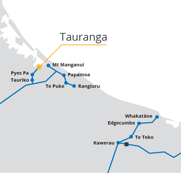 Firstgas NetworkMap Tauranga