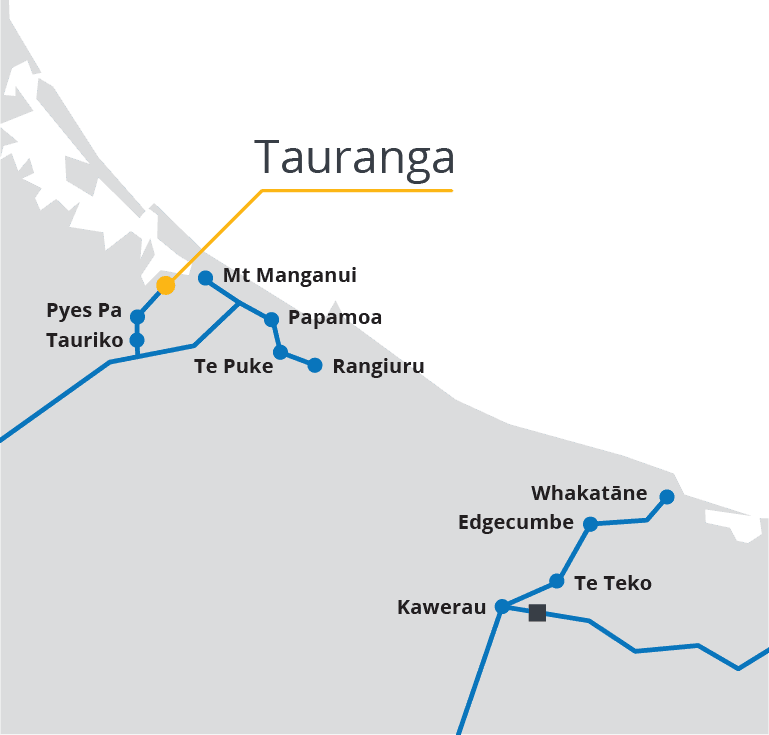 Firstgas NetworkMap Tauranga