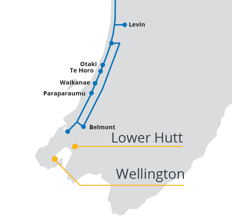 Firstgas NetworkMap Wellington