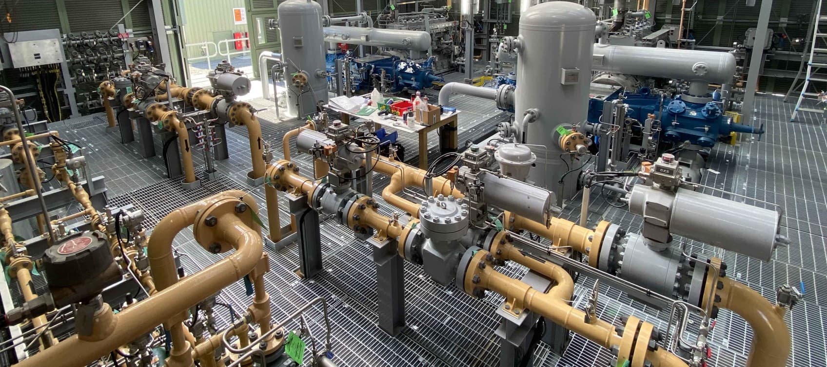 Kaitoke compressor station inside view croppped