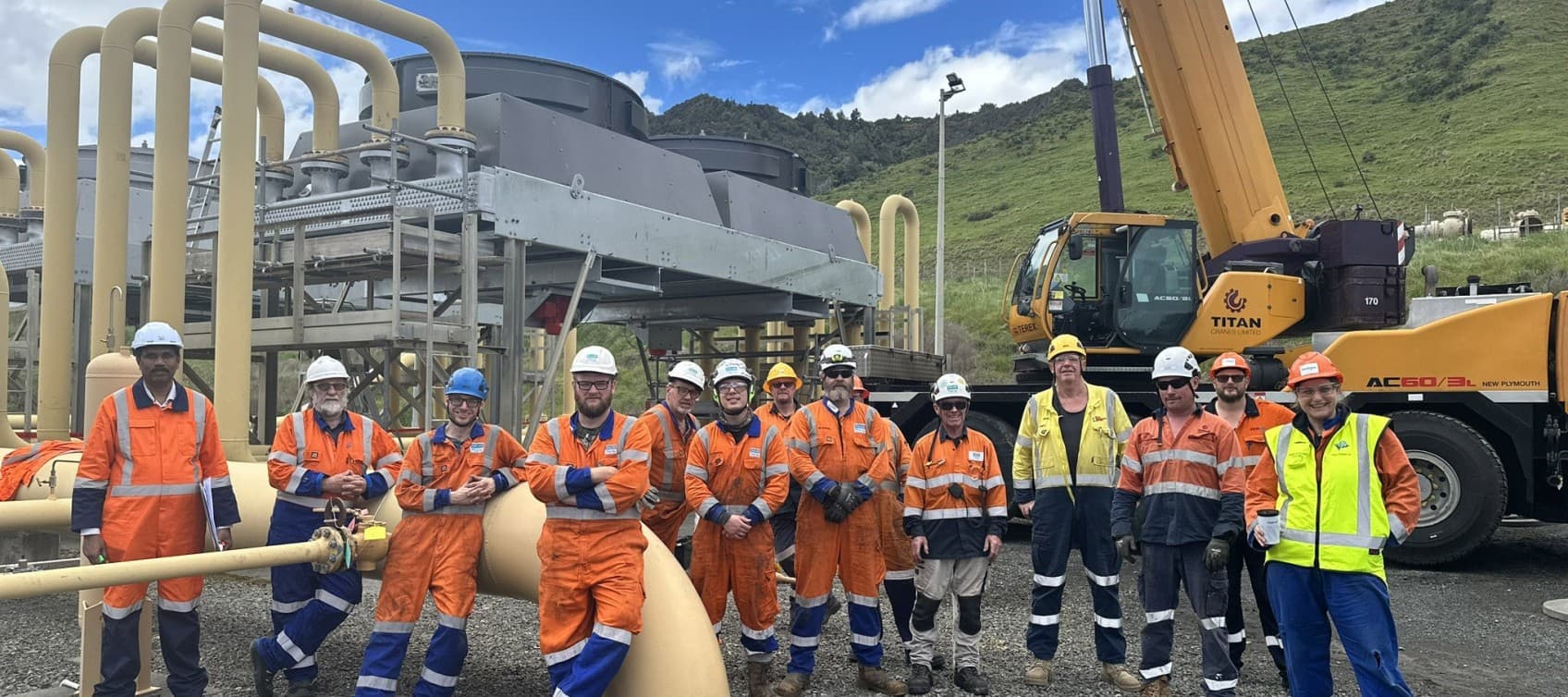 Team at Mokau Compressor Station