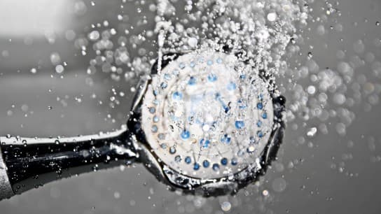 black shower head switched on 161502 LOWRES