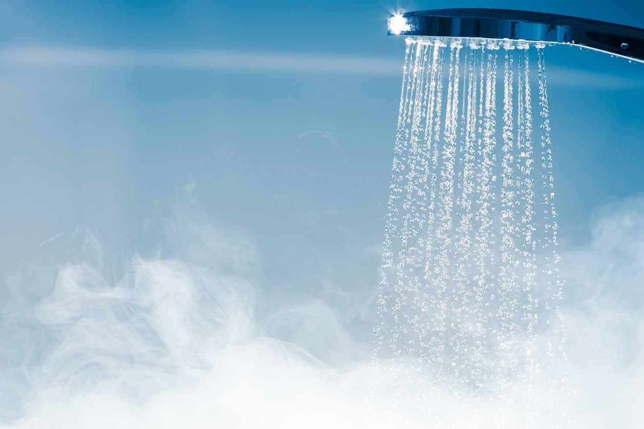 Gas Heated Shower