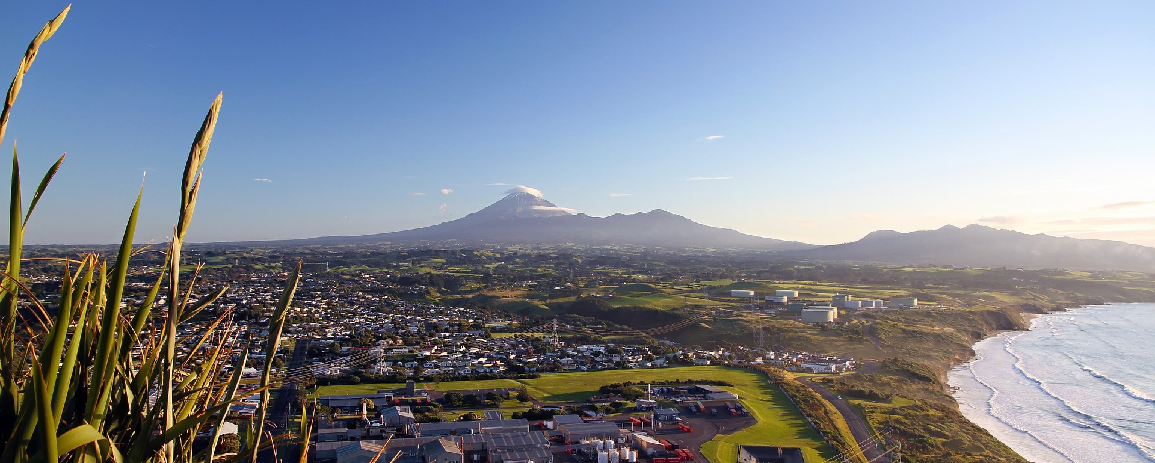 Scenic view of Taranaki